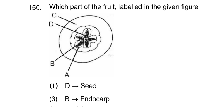 Question 150 as printed in the NEET 2022 booklet