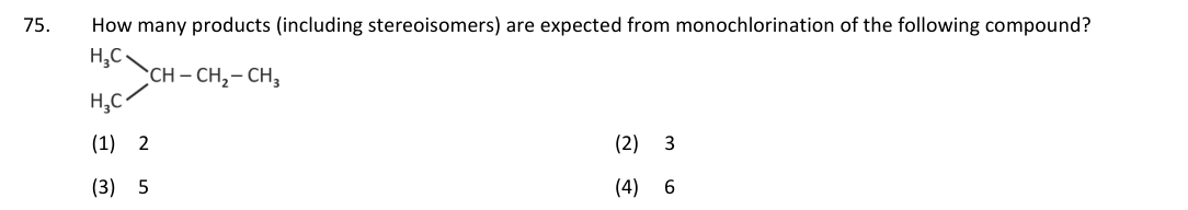 Question 75 as printed in the NEET 2025 booklet