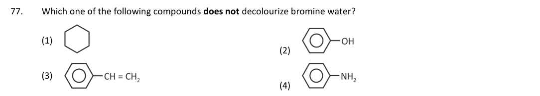 Question 77 as printed in the NEET 2025 booklet
